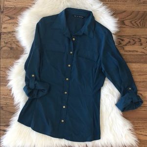 Zac and Rachel button down blouse